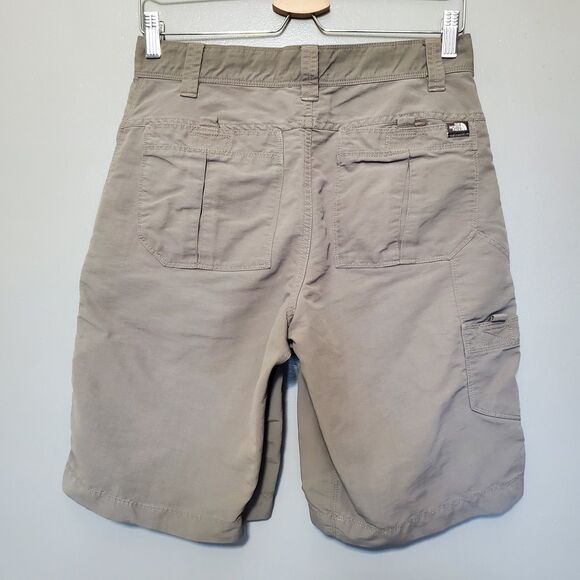 The North Face Axez Shorts Men’s Size 30 Zip Fly Multipocket Hiking Taupe Brown - Picture 6 of 12